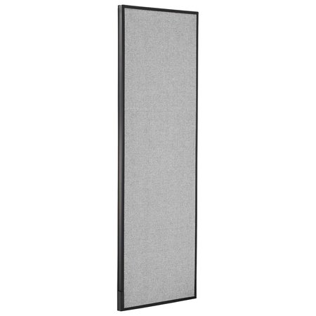 GLOBAL INDUSTRIAL 24-1/4W x 72H Office Partition Panel, Gray 277662GY